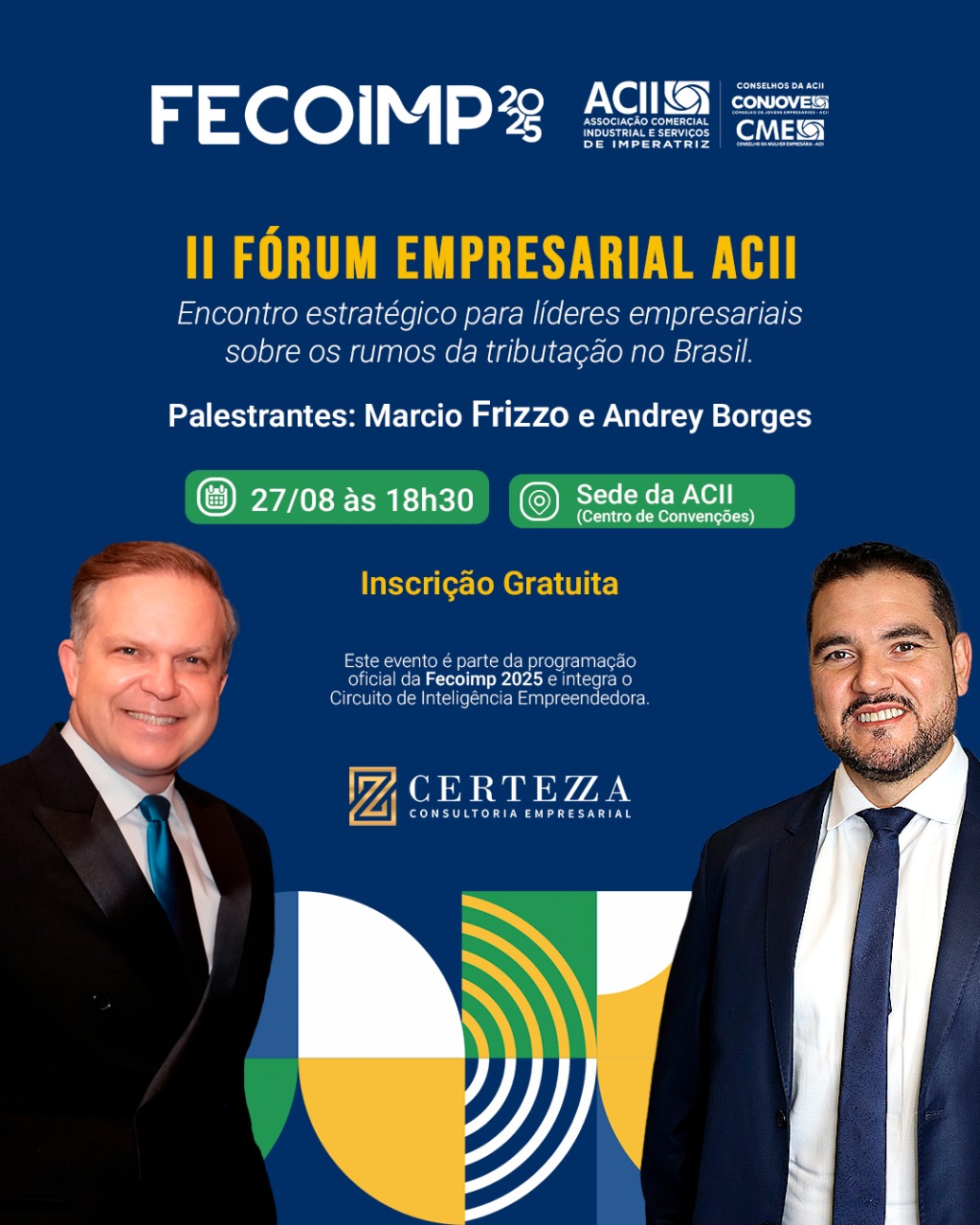 II Fórum Empresarial ACII acontece nesta quarta-feira (27) em Imperatriz com inscrições gratuitas