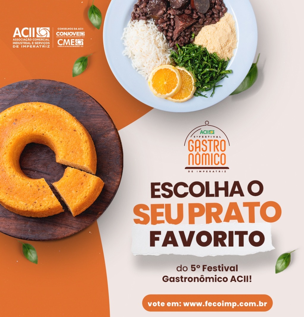 Últimos dias para escolher os melhores pratos do 5º Festival Gastronômico da Fecoimp: vote até 19 de setembro