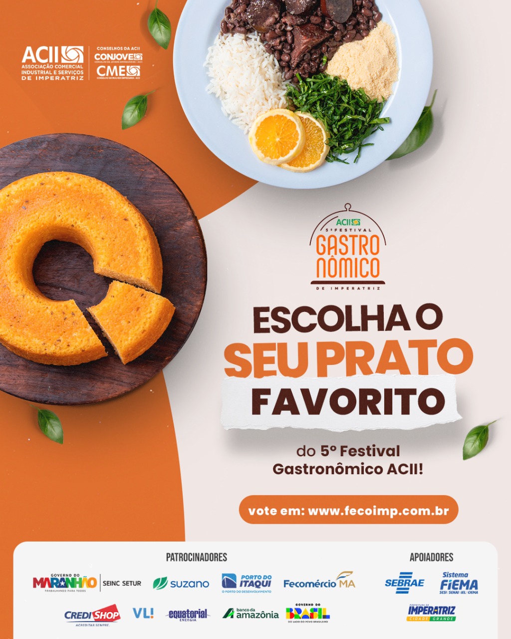 Votação dos melhores pratos do 5º Festival Gastronômico da ACII está aberta até 18 de setembro
