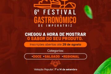 6º Festival Gastronômico está com inscrições abertas na disputa de pratos salgados, doces e regionais