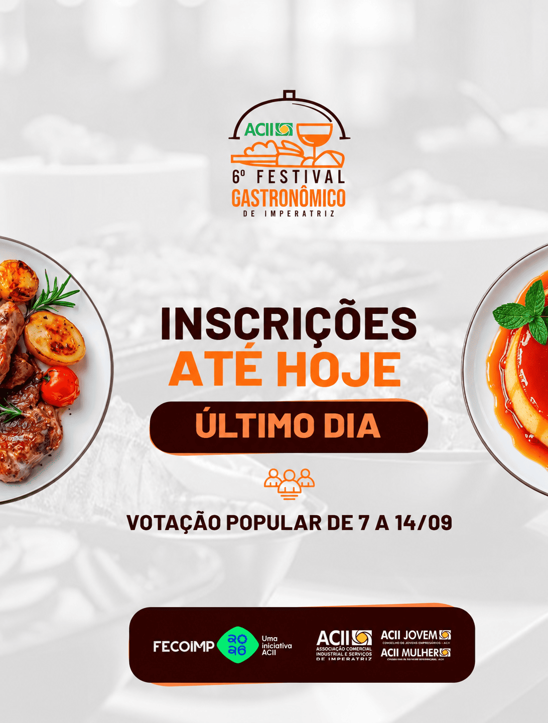 Termina hoje prazo para inscrições no 6º Festival Gastronômico da Fecoimp