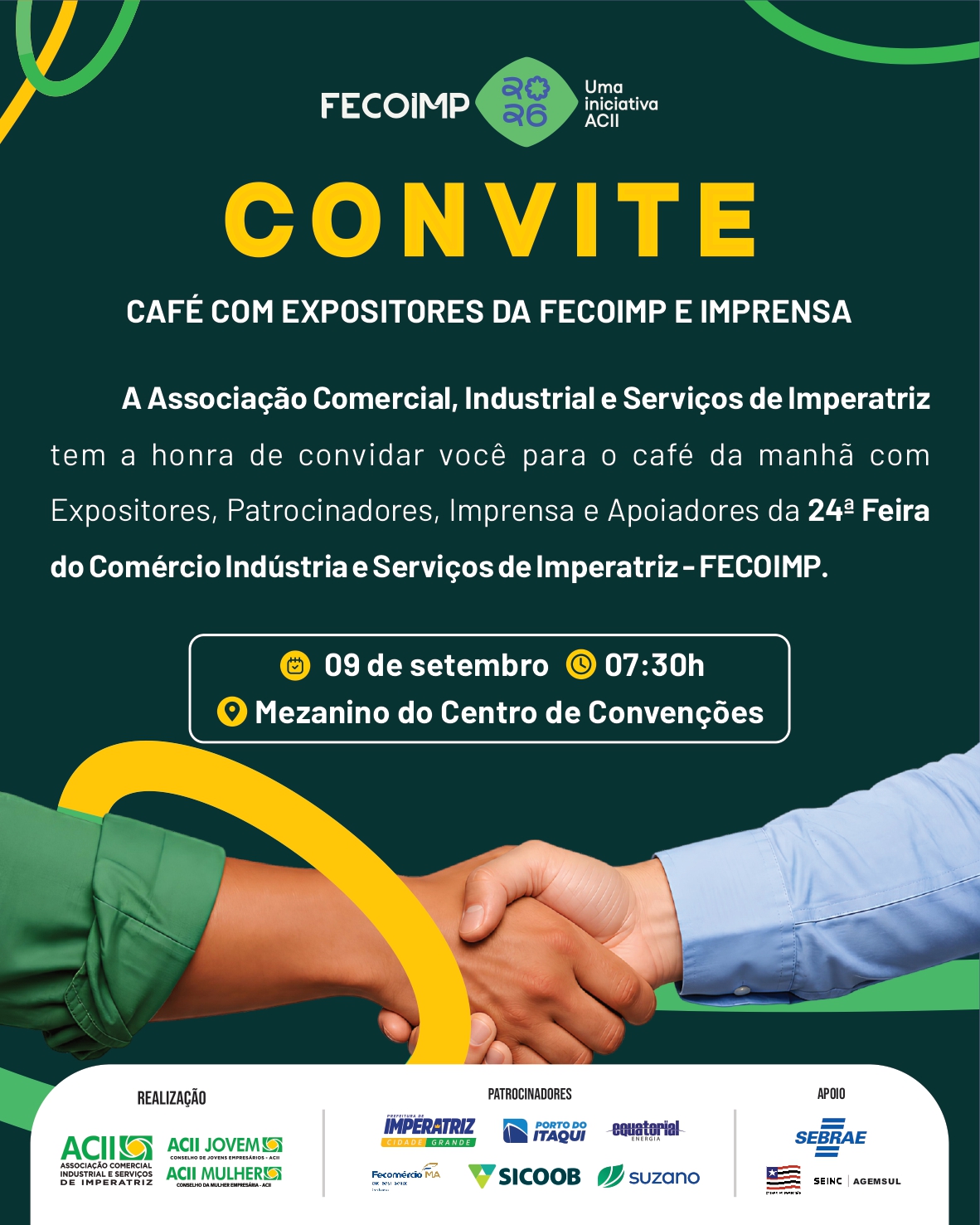 ACII convida imprensa para Café com Expositores da Fecoimp 2026